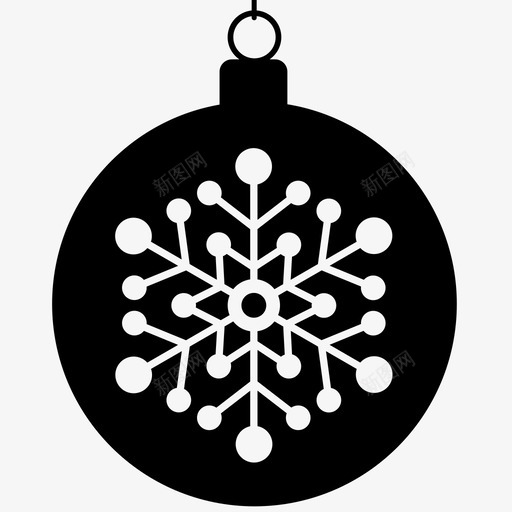 装饰品圣诞节假日图标svg_新图网 https://ixintu.com 假日 圣诞节 树 装饰品 雪花
