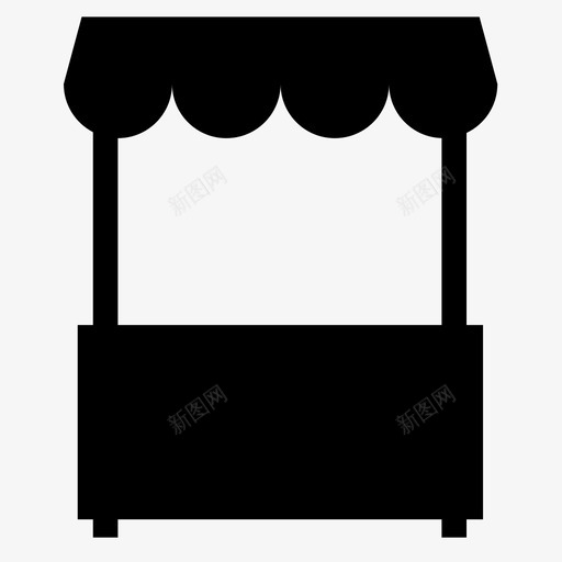 摊位农贸市场水果摊图标svg_新图网 https://ixintu.com 农贸市场 商店 店面 摊位 水果摊 销售