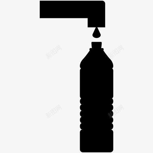 饮用水龙头水槽图标svg_新图网 https://ixintu.com 保险箱 容器 水槽 水龙头 滴水 饮用水 龙头