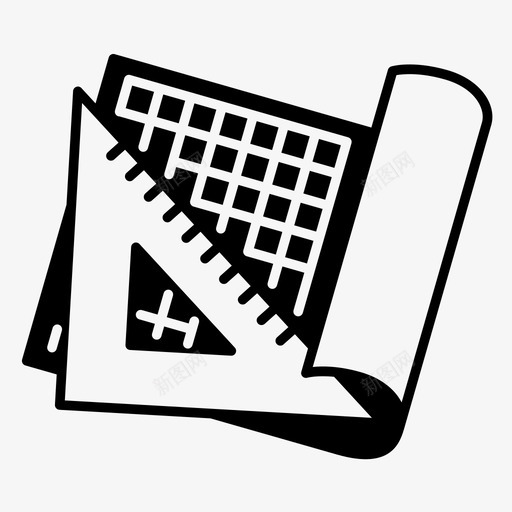 蓝图建筑工程图标svg_新图网 https://ixintu.com 工程 建筑 结构 蓝图