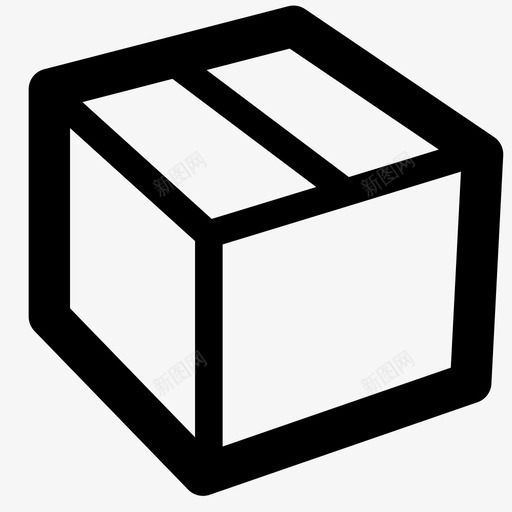 箱子纸板立方体图标svg_新图网 https://ixintu.com 包装 移动 立方体 箱子 纸板 运输 邮件