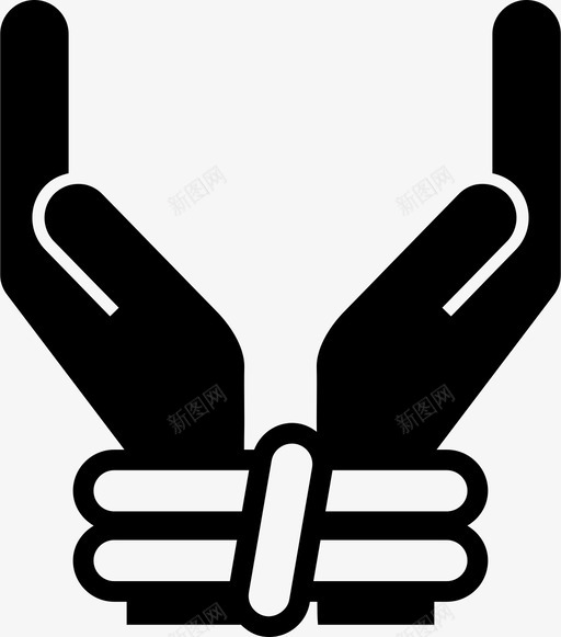 绑架手人道主义图标svg_新图网 https://ixintu.com 事件 人道主义 人道主义事务协调厅的人道主义图标 保护 安全 手 暴力 绑架 被绑架的人