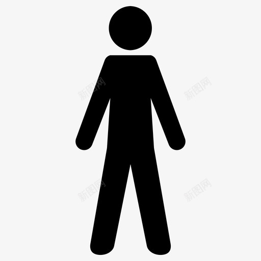 人物剪影图标svg_新图网 https://ixintu.com 人物 剪影