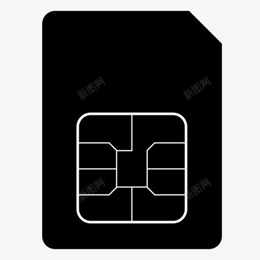 sim卡手机科技图标svg_新图网 https://ixintu.com sim卡 手机 科技