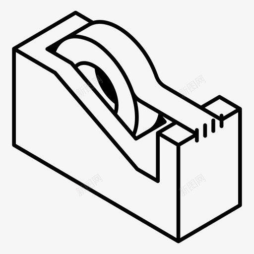 胶带透明胶带塑料图标svg_新图网 https://ixintu.com 分配器 办公室 办公桌 塑料 工作区 工艺 粘合剂 胶带 艺术 透明胶带