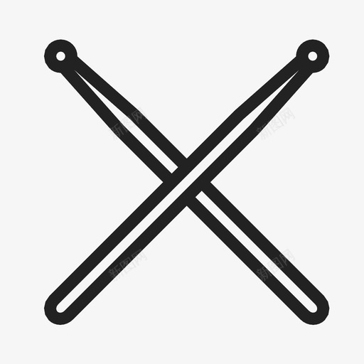 鼓棍乐队音乐会图标svg_新图网 https://ixintu.com 乐器 乐队 打击乐 摇滚乐 音乐 音乐会 鼓棍 鼓槌