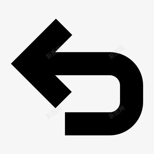 后退u形转弯还原图标svg_新图网 https://ixintu.com u形转弯 上一个 反转 后退 撤消 方向 箭头 返回 还原 重做