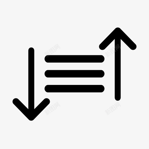 排序文本重新排列图标svg_新图网 https://ixintu.com 上移 下移 列表 排序 文本 移动文本 组织 菜单 重新排列