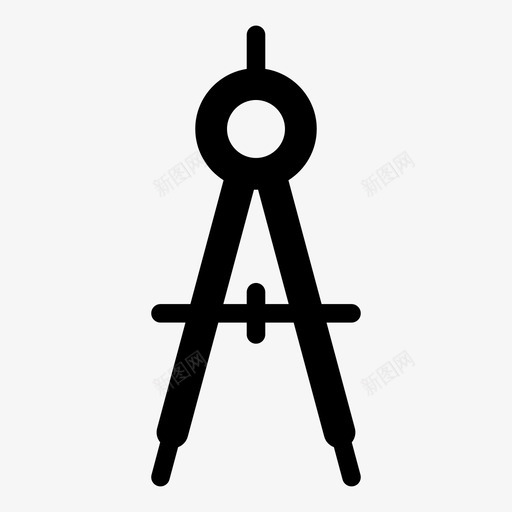绘图罗盘建筑师卡尺图标svg_新图网 https://ixintu.com 卡尺 工具 建筑师 测量 绘图罗盘 距离