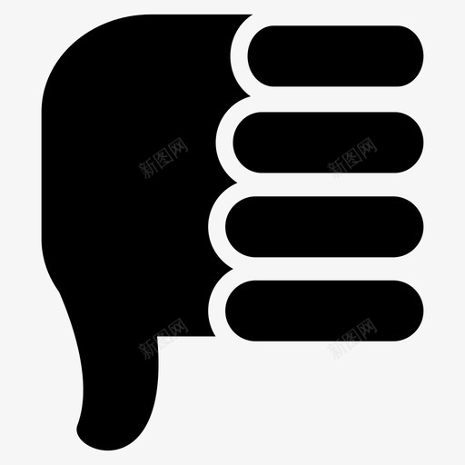 大拇指朝下不赞成不喜欢图标svg_新图网 https://ixintu.com 不 不喜欢 不成功 不赞成 否定 大拇指朝下 失败