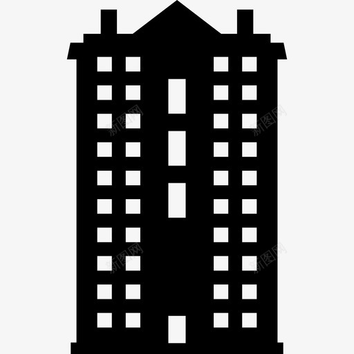建筑公寓公司图标svg_新图网 https://ixintu.com 企业 公司 公寓 办公室 建筑 酒店 高层