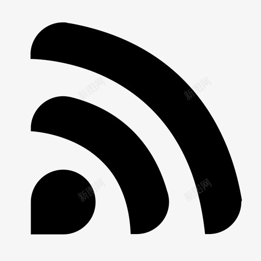 rss博客订阅源图标svg_新图网 https://ixintu.com rss wifi 信号 博客 订阅源