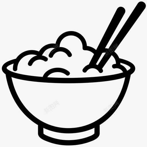 大米食物谷物图标svg_新图网 https://ixintu.com 大米 营养 谷物 食物