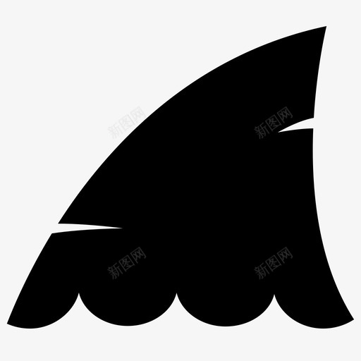 鱼翅动物鱼图标svg_新图网 https://ixintu.com 动物 捕食者 水 海洋 颚 鱼 鱼翅