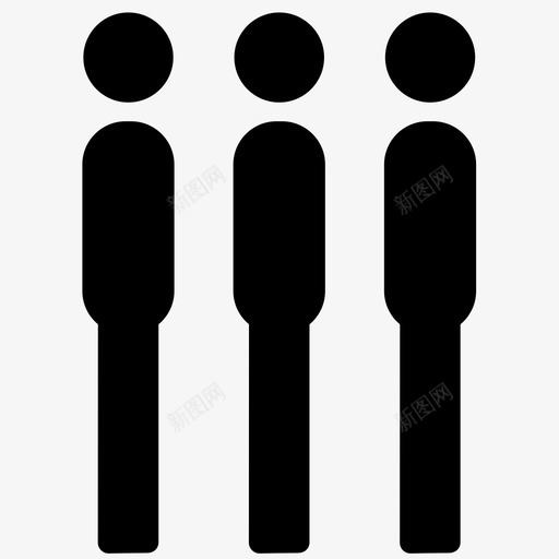 小组朋友人图标svg_新图网 https://ixintu.com 三 三人 人 小组 朋友