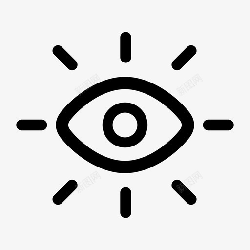 洞察理解凝视图标svg_新图网 https://ixintu.com 凝视 学 曝光 洞察 理解 看 眼球 观察 预览
