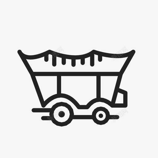 马车朝圣者运输图标svg_新图网 https://ixintu.com 俄勒冈州小道 拉车 旅行 有篷马车 朝圣者 运输 马车