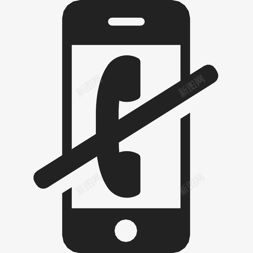 没有电话通讯iphone移动安静图标svg_新图网 https://ixintu.com iphone 安静 技术 智能手机 没有电话 电话 移动 通讯