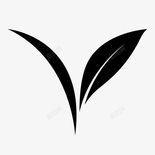 素食植物天然图标svg_新图网 https://ixintu.com 健康 叶子 天然 植物 玻璃 素食 菜单 食物