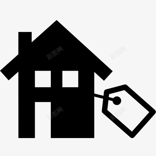 房地产市场在售图标svg_新图网 https://ixintu.com 不动产 专业 价格 出售 出租 在售 市场 房地产 所有权 标记 财产