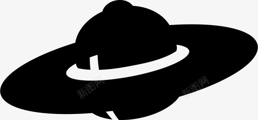 飞碟外太空宇宙飞船图标svg_新图网 https://ixintu.com 外太空 宇宙飞船 飞碟