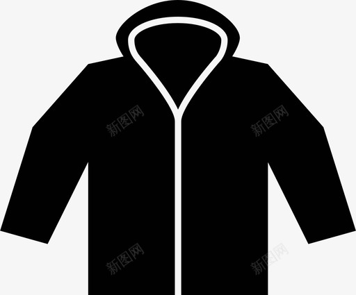 采购产品运动衫衣服外套织物时装图标svg_新图网 https://ixintu.com 外套 拉链 时装 织物 衣服 连帽衫 采购产品运动衫