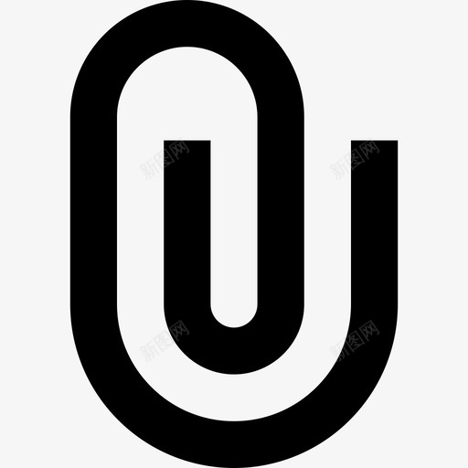 采购产品回形针回形针附件图标svg_新图网 https://ixintu.com 办公用品 回形针 文具 采购产品回形针 附件