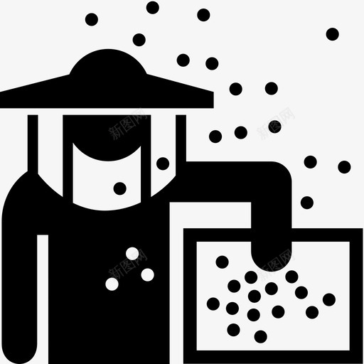 养蜂人花粉授粉图标svg_新图网 https://ixintu.com 养蜂人 授粉 科学 花粉 蜂王 蜂王浆 蜜蜂