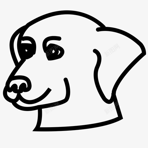 狗动物拉布拉多犬图标svg_新图网 https://ixintu.com 动物 宠物 拉布拉多犬 狗