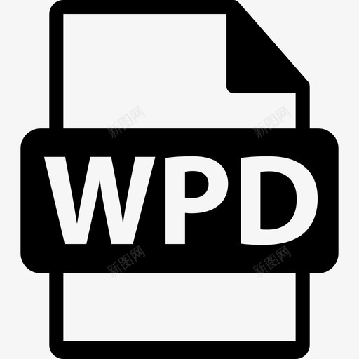 WPD文件格式接口文件格式文本图标svg_新图网 https://ixintu.com WPD文件格式 接口 文件格式文本
