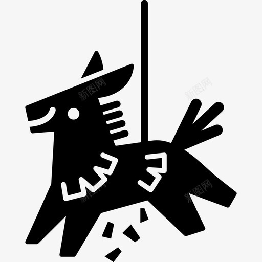 皮纳塔游戏聚会图标svg_新图网 https://ixintu.com 墨西哥 孩子 庆祝 快乐 游戏 皮纳塔 聚会 节日 驴子