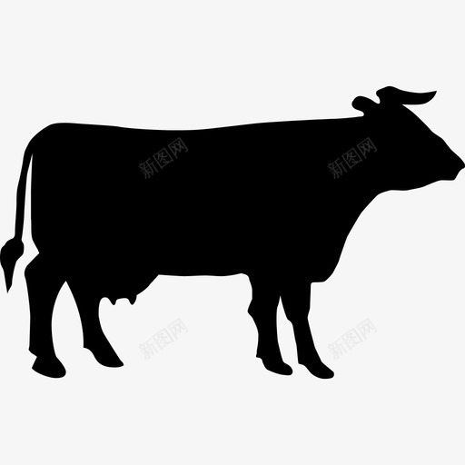 牛动物谷仓图标svg_新图网 https://ixintu.com 农场 动物 牛 牛肉 谷仓