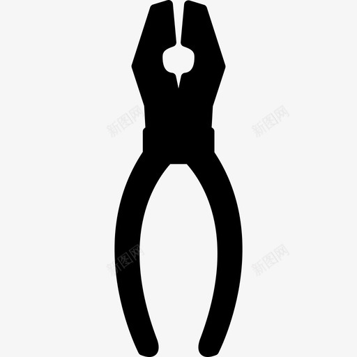 钳子轮廓工具和器具自己做填充图标svg_新图网 https://ixintu.com 工具和器具 自己做填充 钳子轮廓
