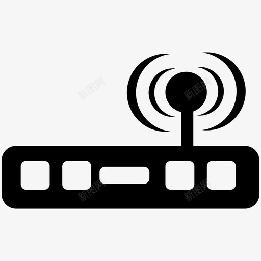 路由器频率互联网图标svg_新图网 https://ixintu.com wifi 互联网 信号 技术 波浪 路由器 频率