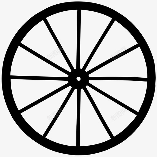 轮子圆圈轮辐图标svg_新图网 https://ixintu.com 古代轱辘 圆圈 轮子 轮辐 马车 马车轮