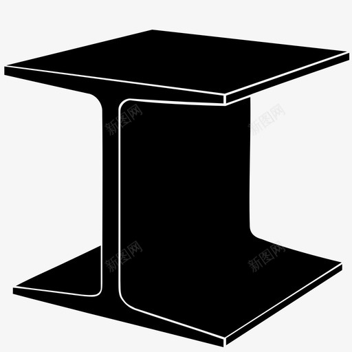 钢梁建筑工程材料图标svg_新图网 https://ixintu.com 工程 建筑 材料 梁 金属 钢