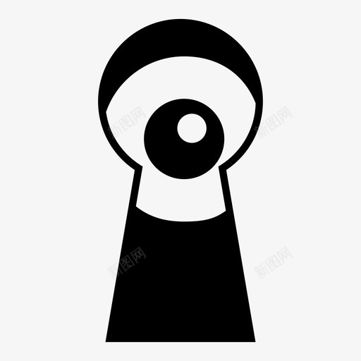 偷窥窥探密探图标svg_新图网 https://ixintu.com 偷窥 密探 看 眼球 禁止 窥探 钥匙孔 间谍