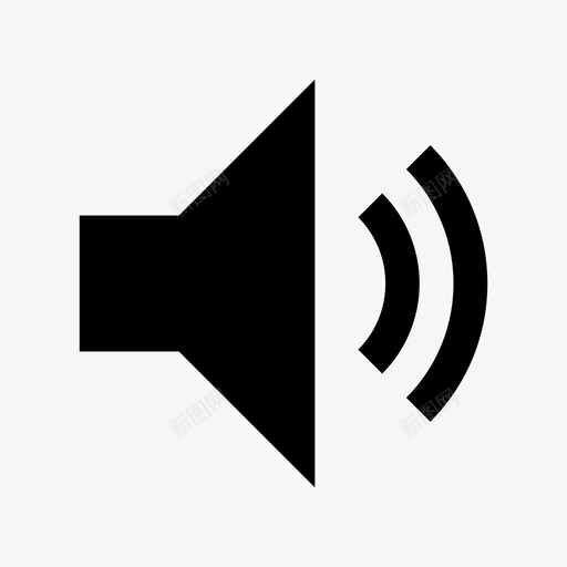 扬声器听大声图标svg_新图网 https://ixintu.com 听 噪音 声音 大声 扬声器 音量