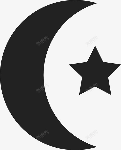伊斯兰教信仰宗教图标svg_新图网 https://ixintu.com 伊斯兰教 信仰 宗教