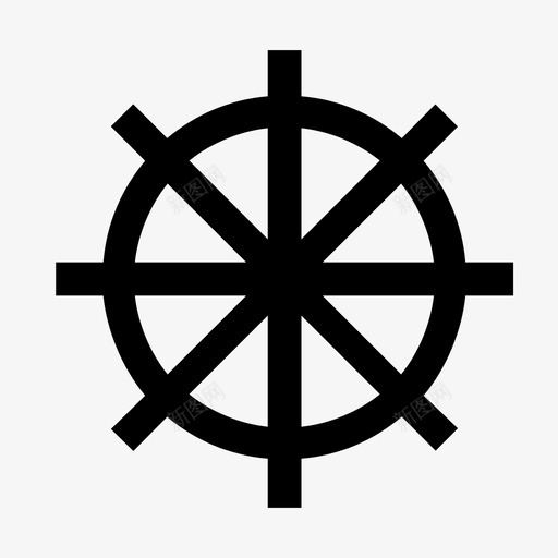 轮船长领航员图标svg_新图网 https://ixintu.com 舵手 船长 轮 领航员
