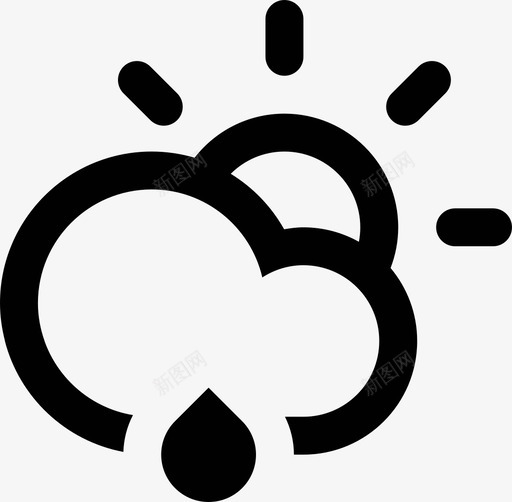 白天下雨高潮气候云降水图标svg_新图网 https://ixintu.com 云 天气 太阳 气候 白天下雨 降水 高潮