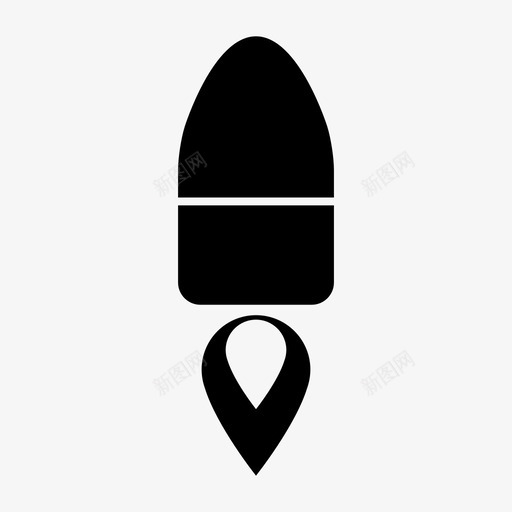 火箭炸弹火图标svg_新图网 https://ixintu.com 导弹 火 火箭 火箭武器 炸弹