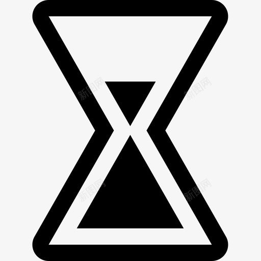 钟表历史沙钟图标svg_新图网 https://ixintu.com 历史 沙钟 计时器 钟表