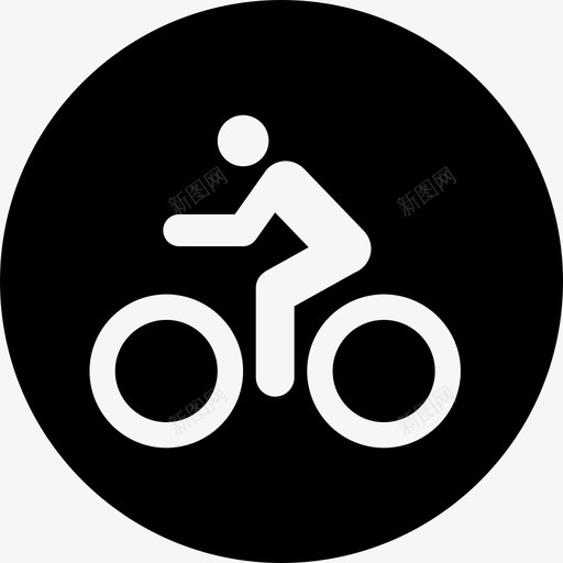 自行车道小径健身图标svg_新图网 https://ixintu.com 健身 城市 小径 洛杉矶河 环城 自行车 自行车道