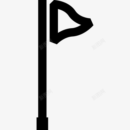 旗子球杆运动图标svg_新图网 https://ixintu.com sporticon 推杆 旗子 果岭 洞 球杆 运动 高尔夫