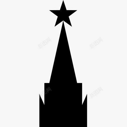 克里姆林宫建筑地标图标svg_新图网 https://ixintu.com 俄罗斯 克里姆林宫 地标 塔 建筑 星 红场 莫斯科