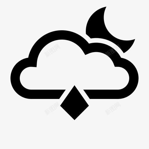 冰天雪地雨点图标svg_新图网 https://ixintu.com 冰天雪地 雨点