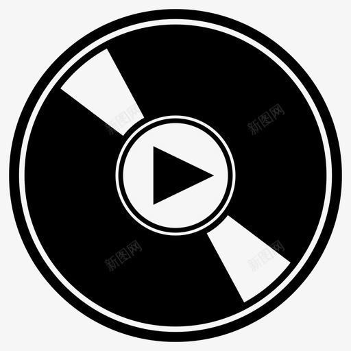 光碟影碟机图标svg_新图网 https://ixintu.com 光碟 影碟机