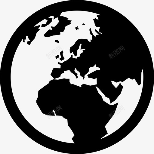 地球科学星球图标svg_新图网 https://ixintu.com 国家 地图 地球 大陆 星球 欧洲 科学 非洲