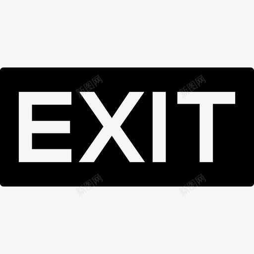 出口字在一个长方形的信号标牌博物馆里摆满了图标svg_新图网 https://ixintu.com 出口字在一个长方形的信号 博物馆里摆满了 标牌